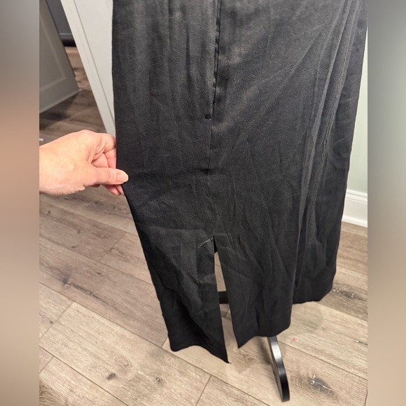 Worth New York Tank Linen blend Button Down Dress Pockets black - Picture 7 of 12